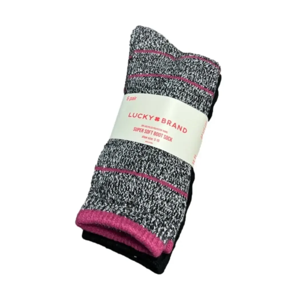 Lucky Brand Women's Boot Socks 6 pair NEW